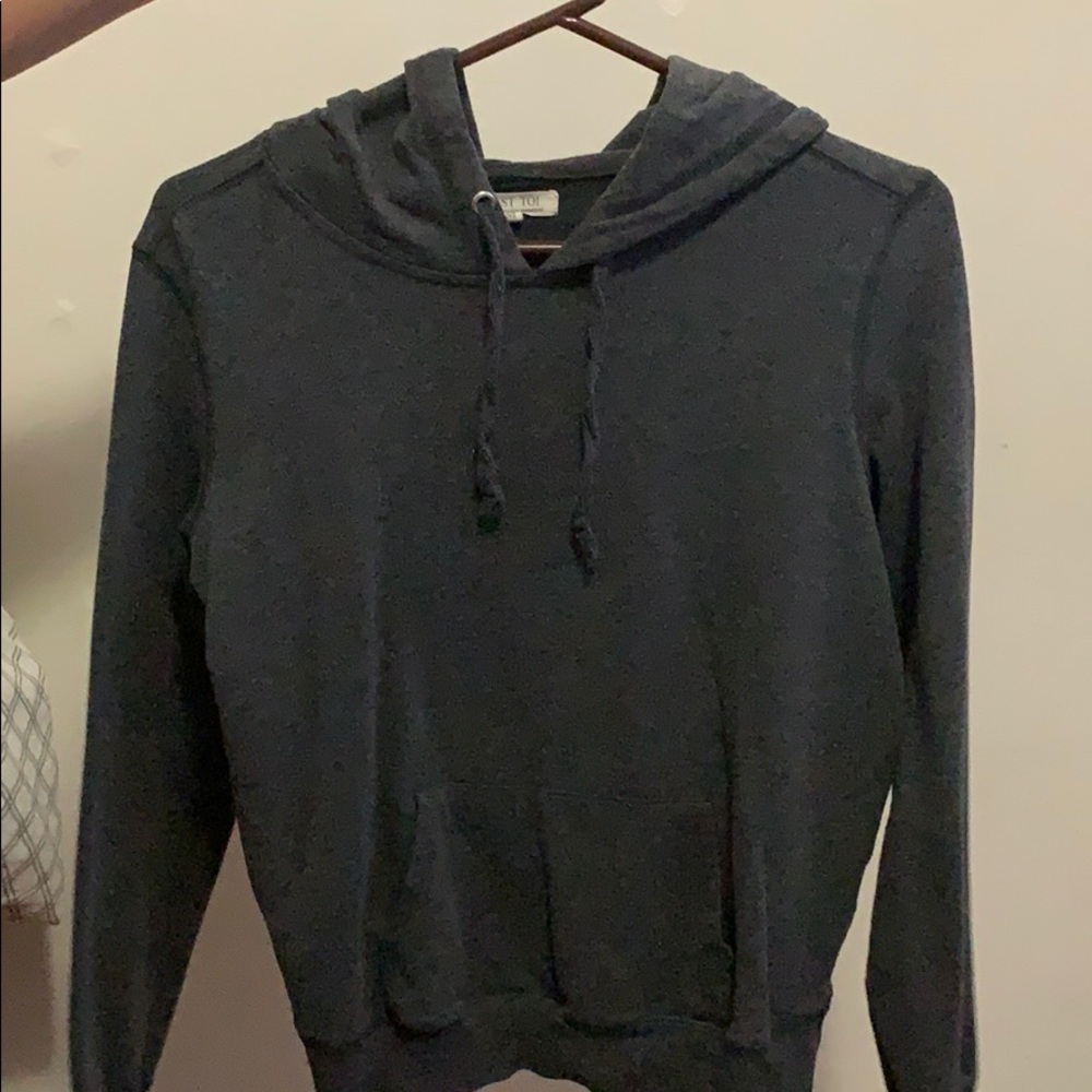 Gray crop hoodie size M